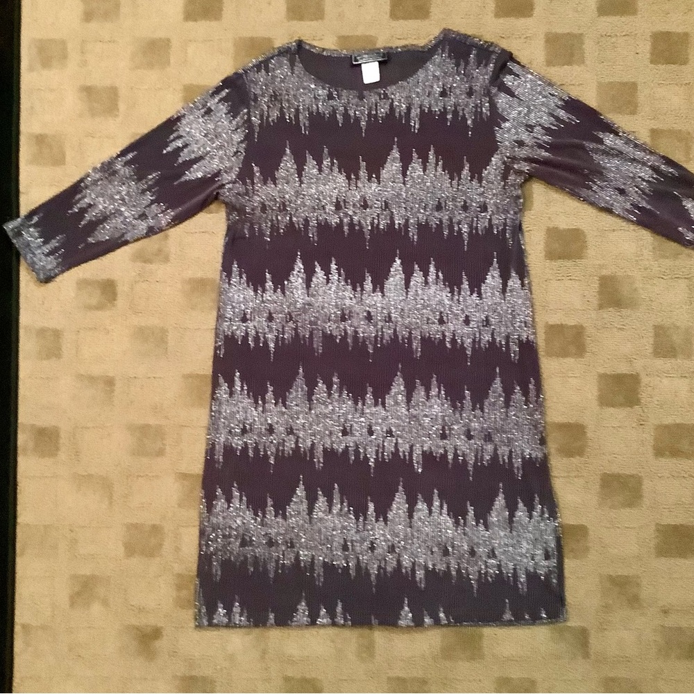 MULTICOLOR METALLIC DRESS SIZE L